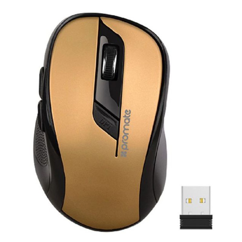 Souris Optique Sans Fil Promate Clix-7 Gold – CLIX-7/GOLD