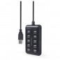 Hub USB 2.0 GIMBERD 10 ports