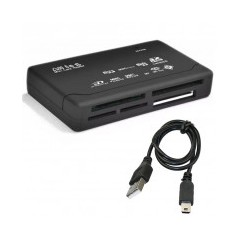 Lecteur De Carte Mémoire All In One USB Noir