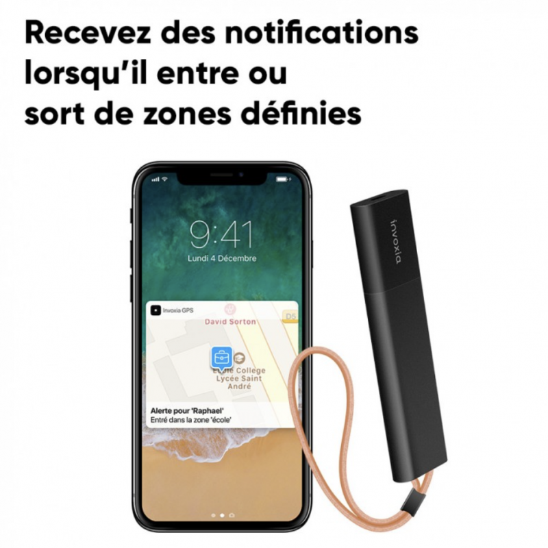 Traqueur GPS INVOXIA Pour Voiture Moto et sac