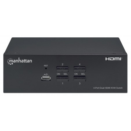 Commutateur KVM HDMI à 4 ports pour deux moniteurs