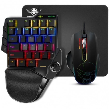 Ensemble Gaming Mini Clavier Mécanique avec Souris Gaming avec Tapis Souris Spirit Of Gamer Xpert G900