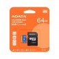 Carte mémoire Adata microSDXC 64 Go Class 10 + Adaptateur