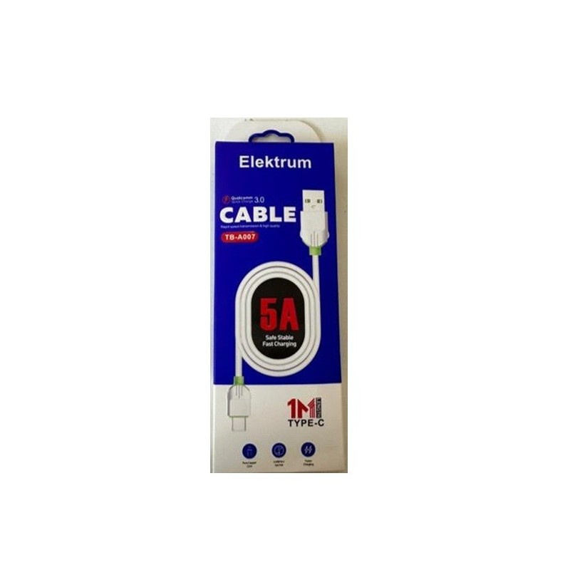 Câble Charge Elektrum TB-A007 Type C 5A