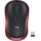 Souris Sans Fil Logitech M185 - Rouge