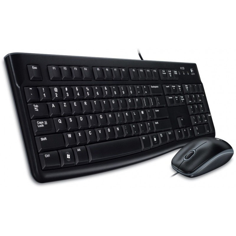 Ensemble Clavier & Souris USB Logitech MK120 Noir – 920-002539