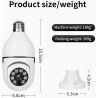 Caméra de Serveillance Ampoule IP Wifi Panoramique à 360°