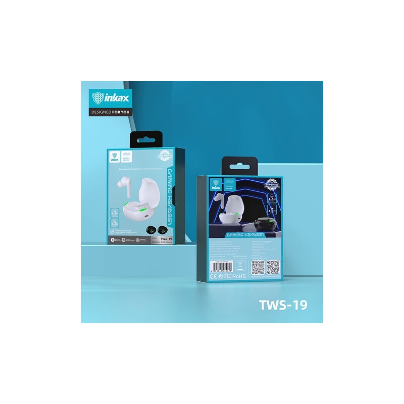 Écouteurs Sans Fil Inkax TWS 19 Blanc