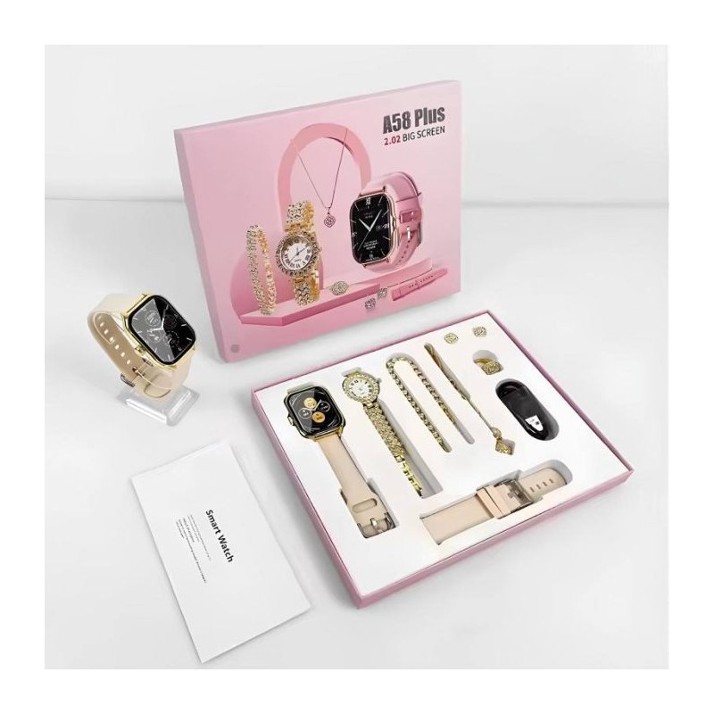 Montre Connectée 8en1 A58 Plus - Gold