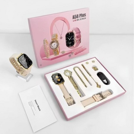 Montre Connectée 8en1 A58 Plus - Gold