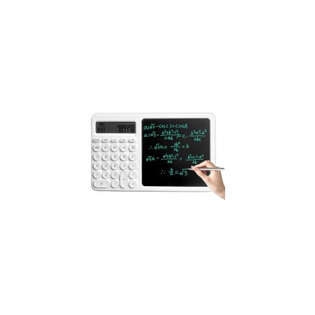 Calculatrice et Tablette D'écriture Grand Modèle Blanc