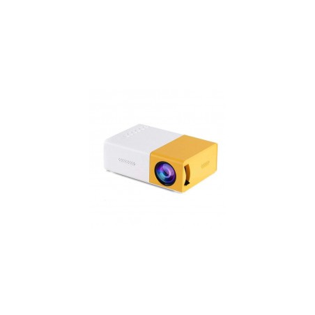 Mini Vidéo Projecteur Portable USB HDMI HD LED 400 Lumens Blanc