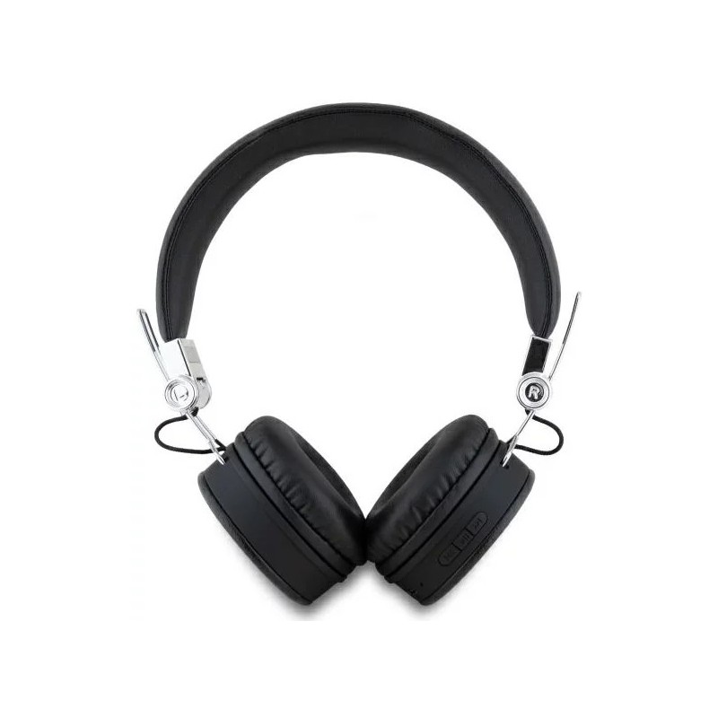 Casque supra-auriculaire Bluetooth Guess ENC GUBH70PGTSPSK noir grainé classique forme ronde