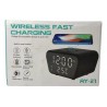Wireless Fast Charging Alarm Clock with Thermometer