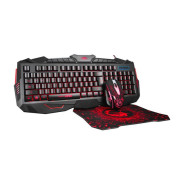 Pack Gaming Marvo KM400 Clavier Rétroéclairage + Souris Optique + Tapis Souris Scorpion – KM400+G1