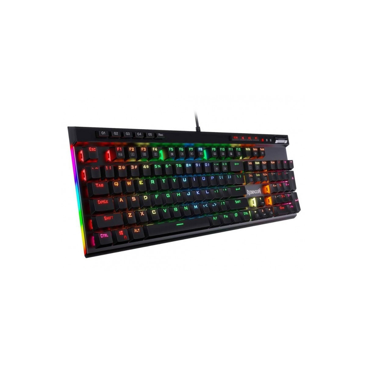 Clavier Gaming Mécanique Redragon Vata K580 Full RGB Noir – K580RGB