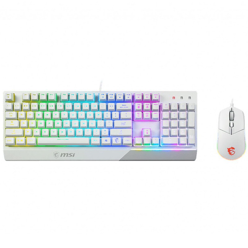 Ensemble Clavier Vigor GK30 Et Souris Clutch GM11- Blanc – S11-04FR306-CLA