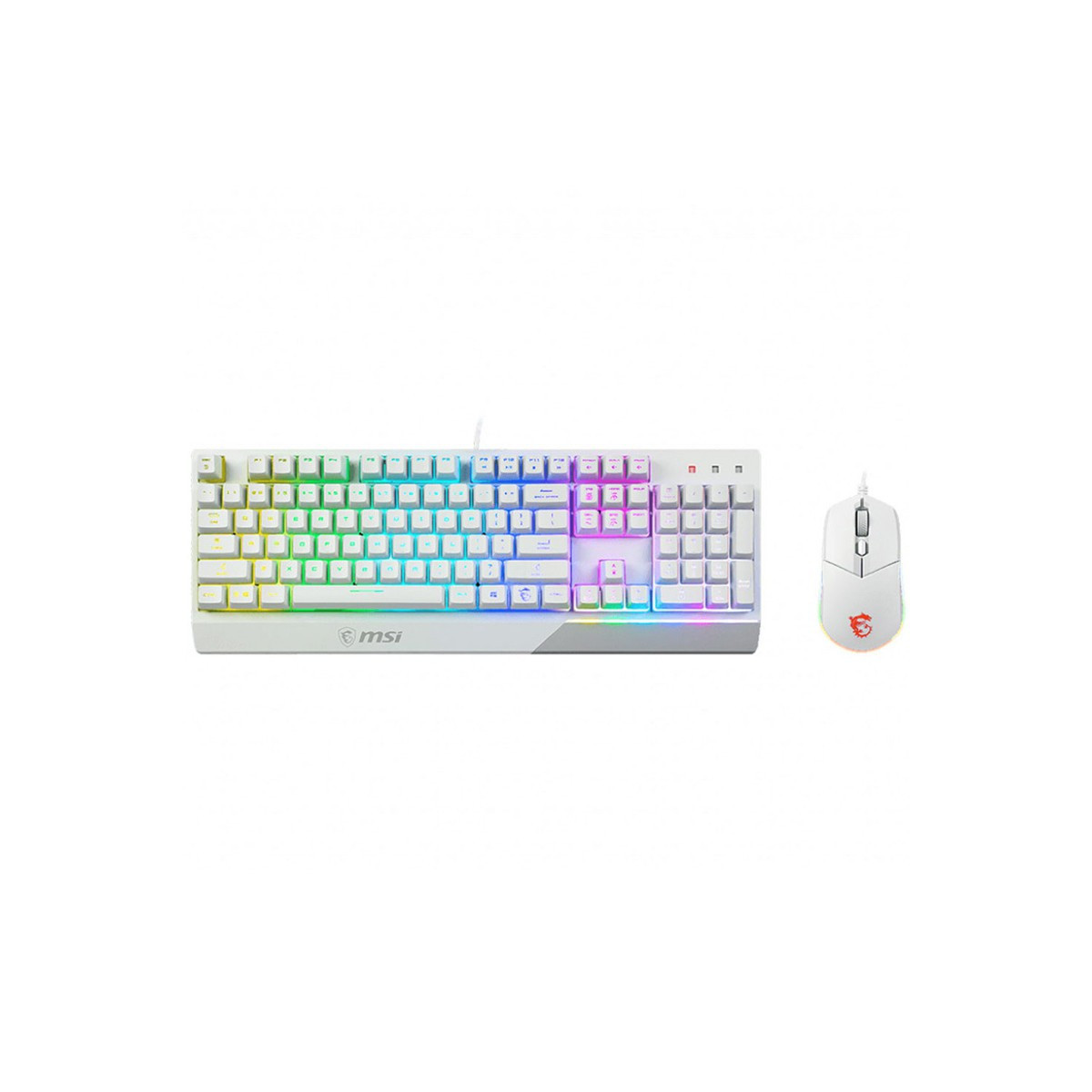 Ensemble Clavier Vigor GK30 Et Souris Clutch GM11- Blanc – S11-04FR306-CLA