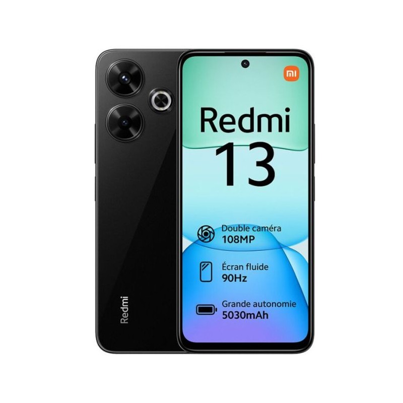 Smartphone XIAOMI Redmi 13 8 Go 128Go - Noir