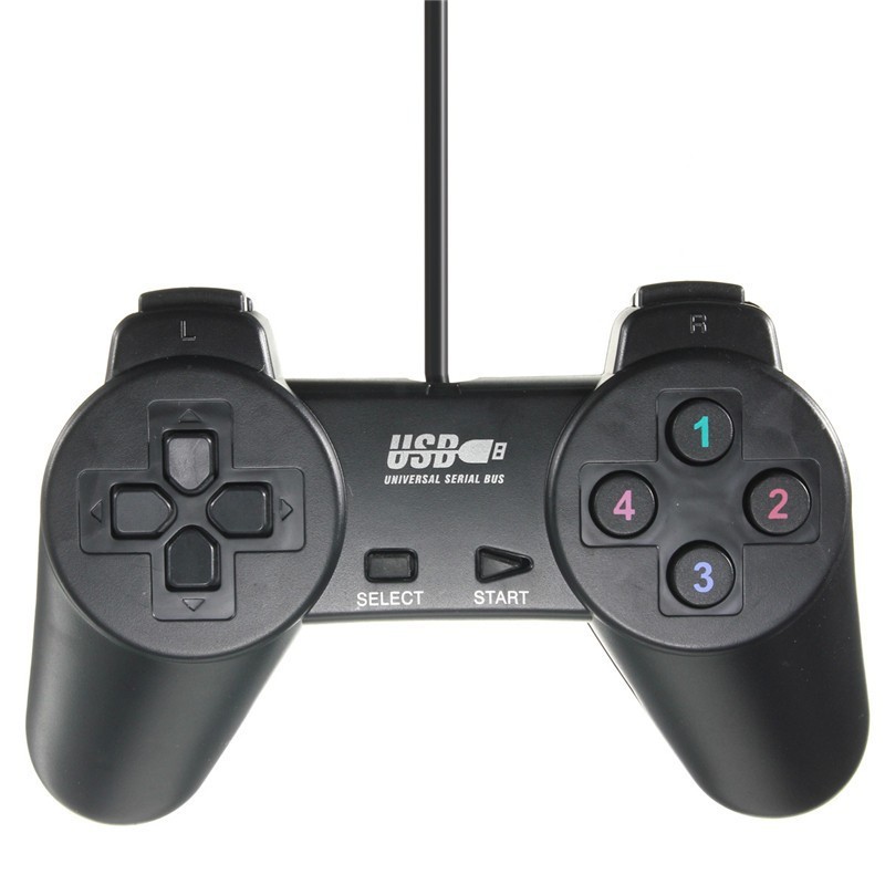 Manette De Jeux Simple Noir – USB-701