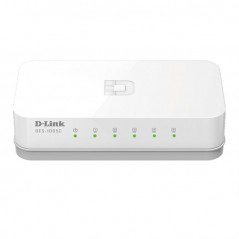 Switch D-Link 5 ports 10/100Base-T non géré - Blanc