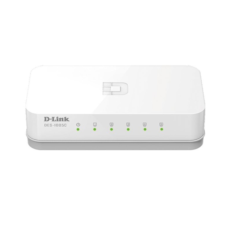 Switch D-Link 5 ports 10/100Base-T non géré - Blanc