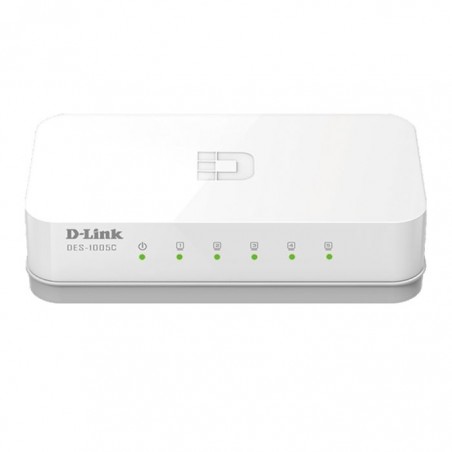 Switch D-Link 5 ports 10/100Base-T non géré - Blanc