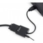 Câble adaptateur Gembird HDMI vers VGA et audio port unique noir