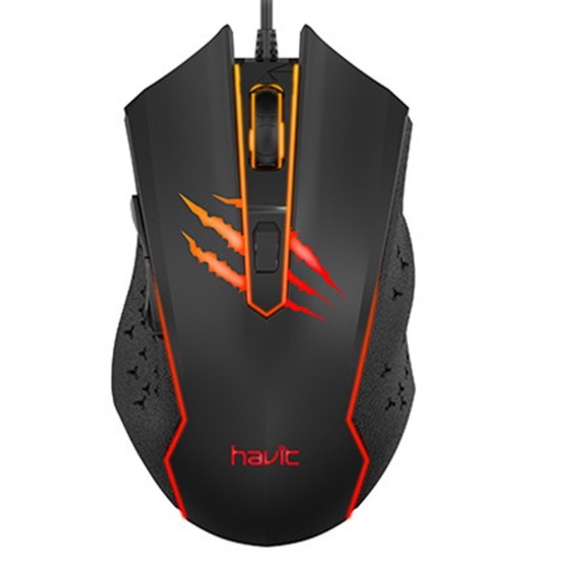 Souris Gaming Filaire Optique Havit MS1027 RGB Noir – HV-MS1027