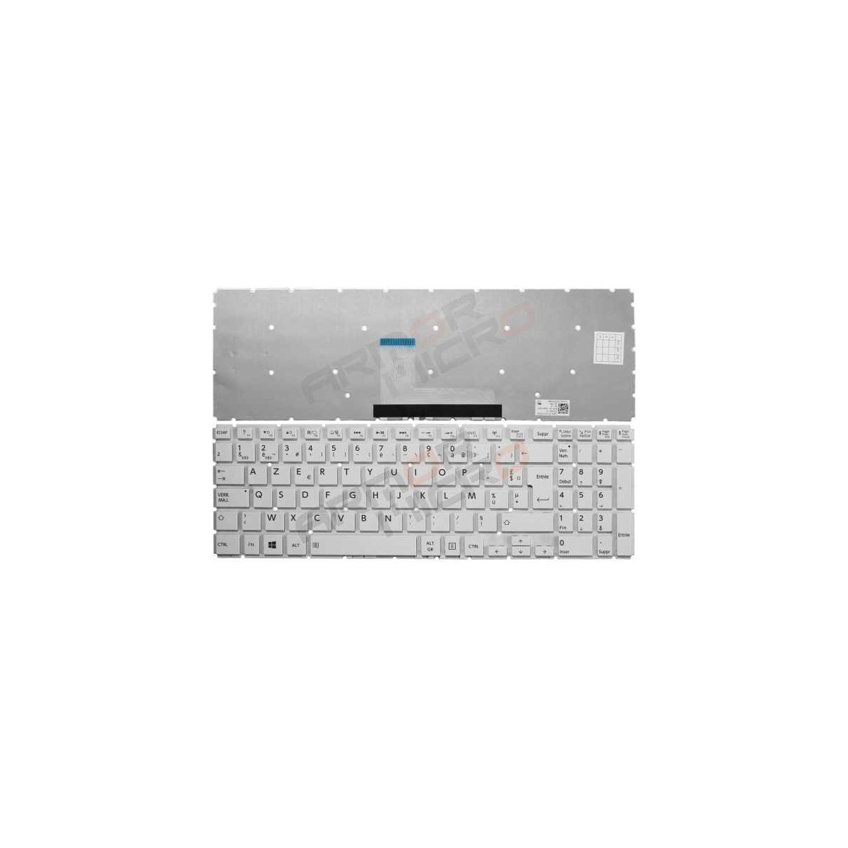 CLAVIER PC PORTABLE Toshiba Satellite L50-B BLANC