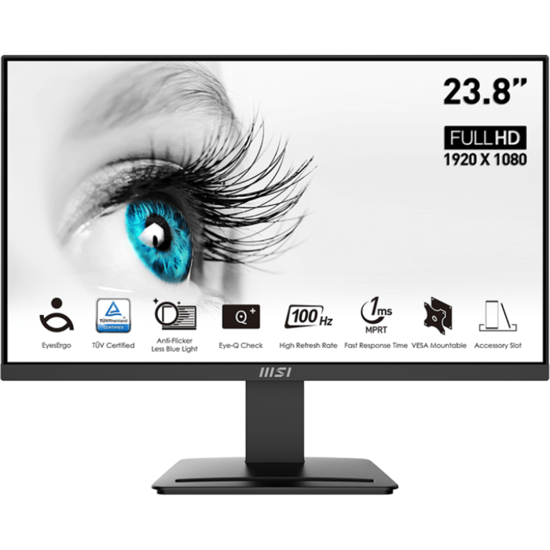 Écran MSI PRO MP2412 24″ Full HD VA / 100Hz / Noir