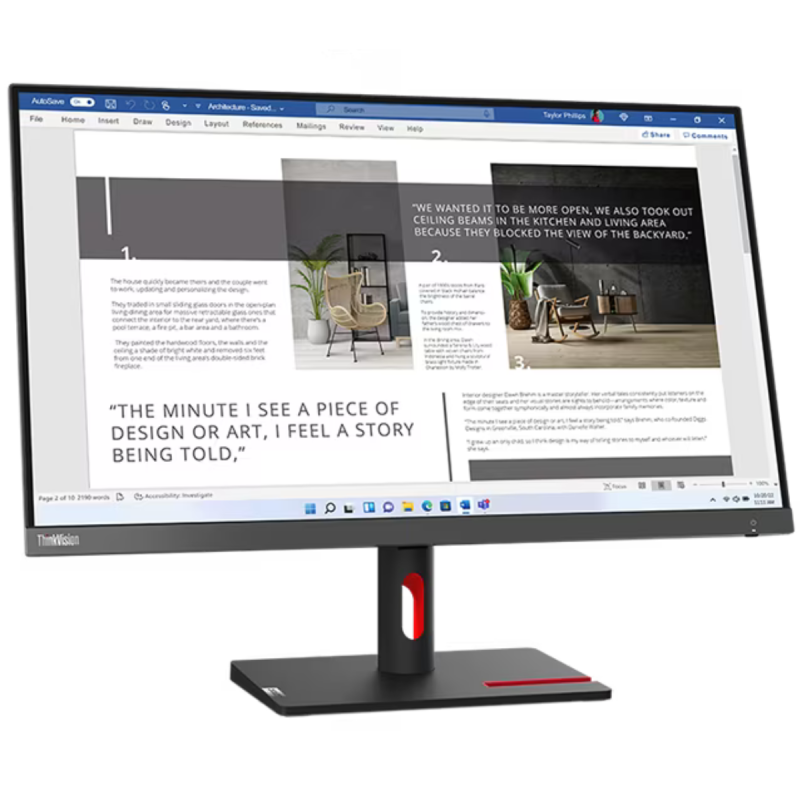 Écran Lenovo Think Vision S27i-30 27″ Full HD IPS / 100 Hz