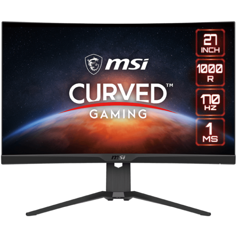 Écran Gamer Incurvé MSI G272CQP 27″ WQHD / 170 Hz / 1000R / 1 ms