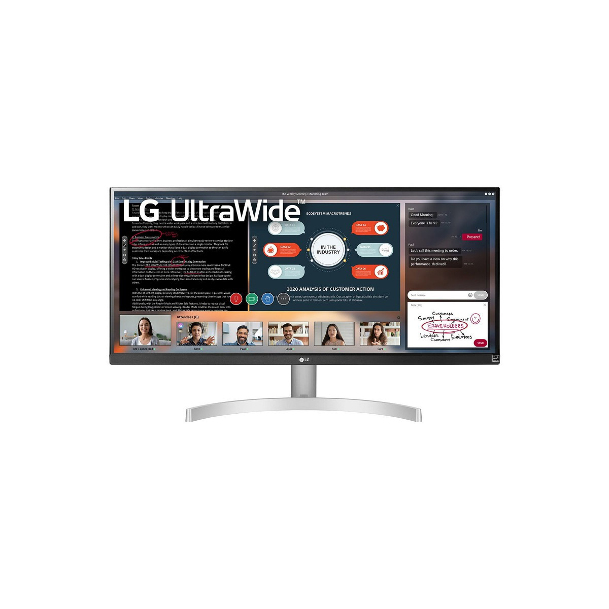 Ecran LG 29″ UltraWide Full HD 29WQ600 / WFHD / 75HZ