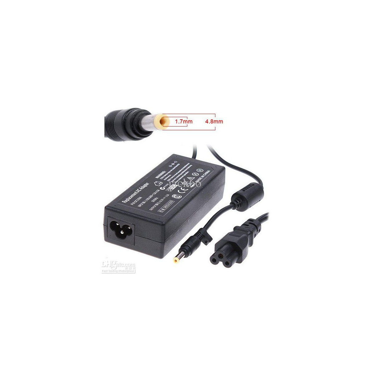 Chargeur Adaptable HP 18.5V 3.5A (Petit Bec)