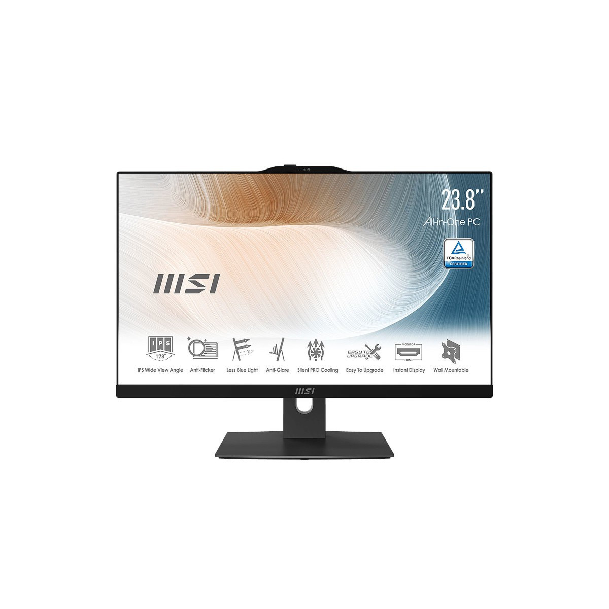 PC de bureau All in One MSI Modern AM242 11M-1476TN / i7 11è Gén / 8 Go / Noir