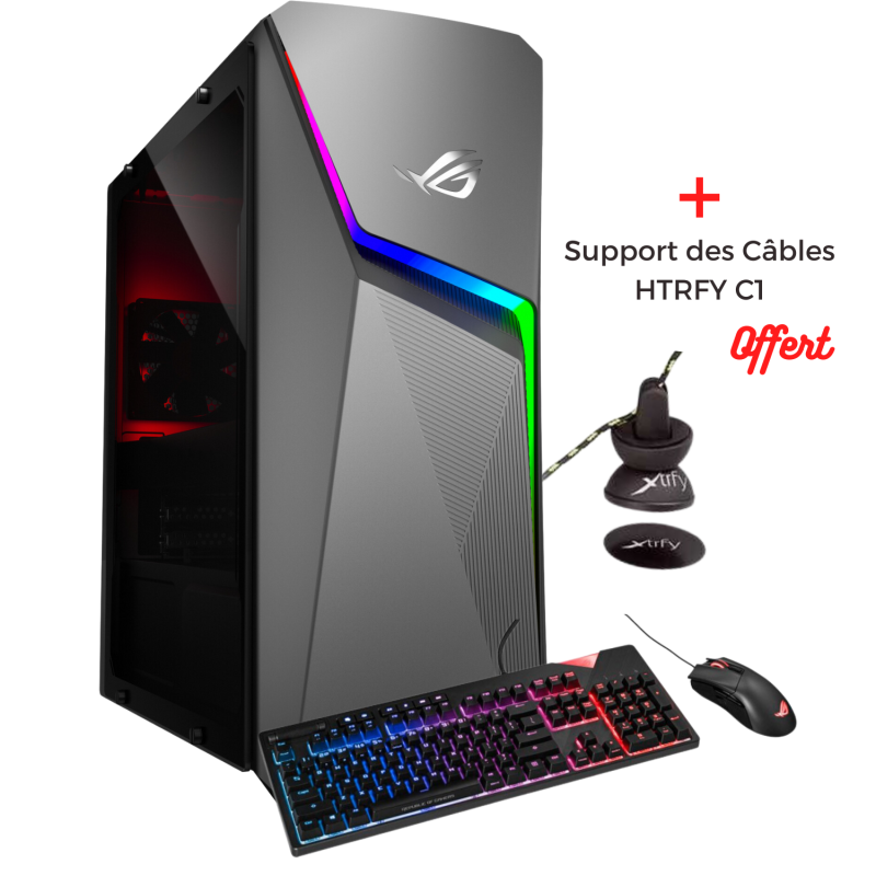 PC de Bureau Asus ROG Strix G10CE / I7-11700 / GTX 1660 Ti 6G / 16 Go / Clavier + Souris USB + Support des Câbles HTRFY C1