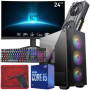 Setup Gamer SPECIAL Pc de Bureau Gaming / i5-10400F / RTX 3060 12G / 32 Go Avec Écran Incurvé MSI 24″ Full HD VA 180 Hz