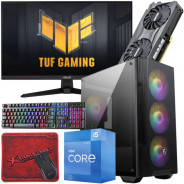 Setup Gamer SPECIAL Pc de Bureau Gaming / i5-12400F / RTX 3060 12G / 16 Go Avec Écran Asus TUF 24″ Full HD IPS 180 Hz