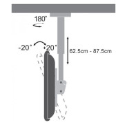 SUPPORT DE PLAFOND SBOX POUR TÉLÉVISEUR CPLB-28S( 23″-43″)