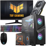 Setup Gamer SPECIAL Pc de Bureau Gaming / Ryzen 5 7600 / RTX 3060 12G / 32 Go Avec Écran Asus TUF 24″ Full HD IPS 180 Hz