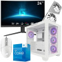 Setup Gamer WHITE-SPECIAL Pc de Bureau Gaming / i5-13400F / RTX 4060 Ti WHITE 8G / 32 Go Avec Écran Incurvé MSI 24″ Full HD VA 1