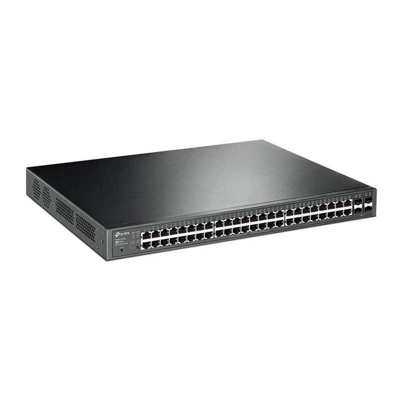 Smart Switch JetStream administrable 48 ports Gigabit PoE+ avec 4 emplacements SFP TL-SG2452P