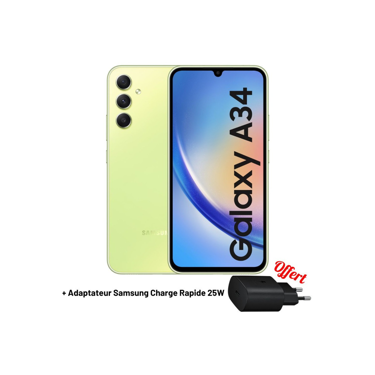 Smartphone Samsung Galaxy A34 / 6 Go / 128 Go / Vert