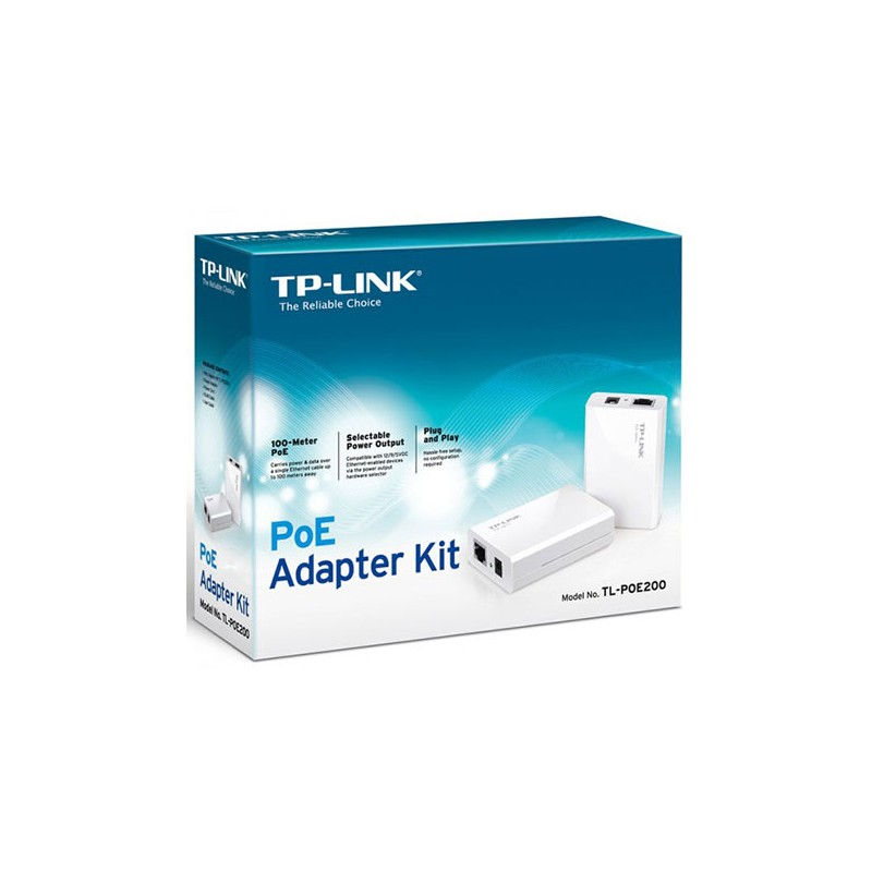 Injecteur & Spliteur Kit Adaptateur PoE TP-Link – TL-POE200