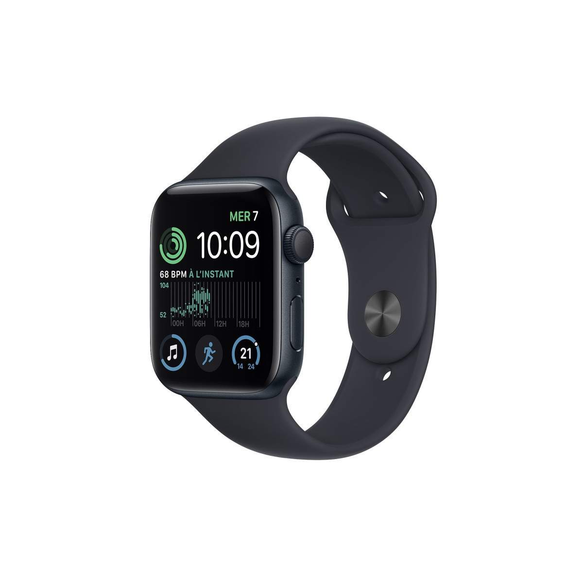 Apple Watch SE GPS (2022) 44mm – Noir Midnight