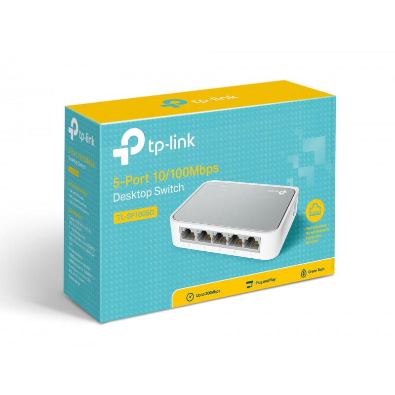 SWITCH TP-LINK 5 PORTS 10/100 MBPS TL-SF1005D