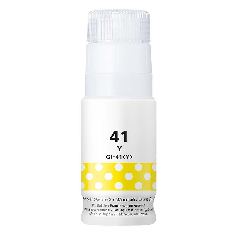 BOUTEILLE D’ENCRE ADAPTABLE CANON GI-41Y / 70 ML / YELLOW