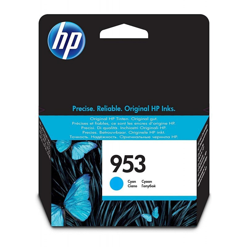 HP 953 cartouche d’encre cyan authentique 9 ml / F6U12AE