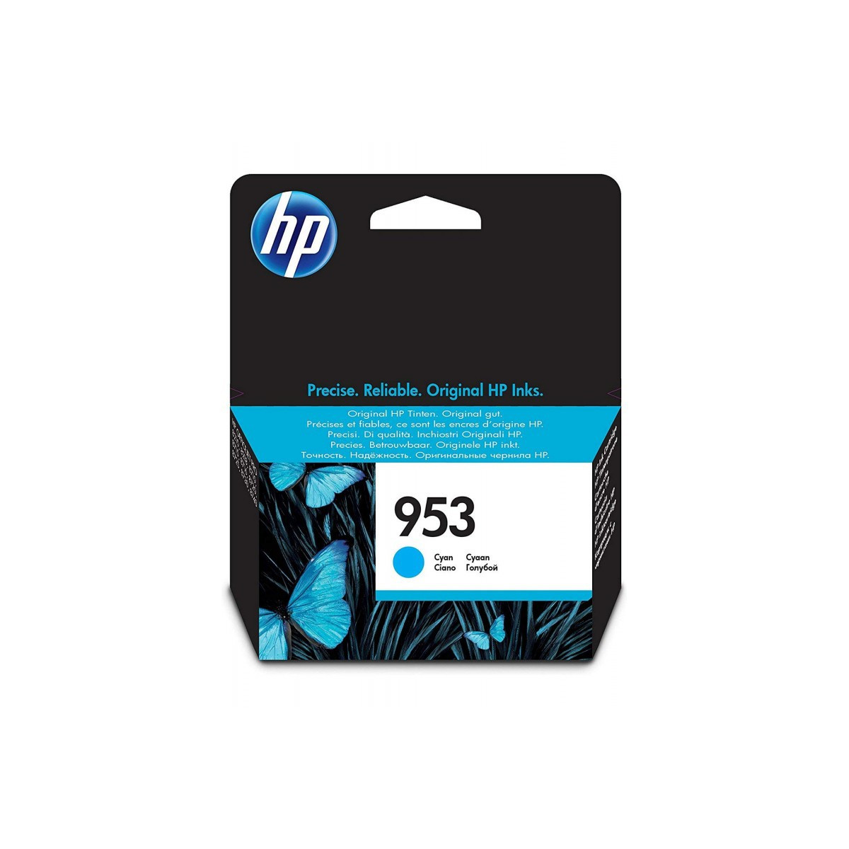 HP 953 cartouche d’encre cyan authentique 9 ml / F6U12AE